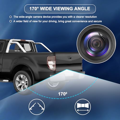 Image of Rear View Backup Camera Replacement for Toyota Tacoma 2009 2010 2011 2012 2013 2.7L 4.0L Back Up Camera Replaces# 86790-04010 8679004010 (4 PIN Connector)