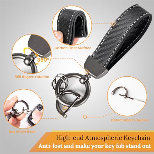 Image of Key Fob Cover for Mazda, Carbon-Fiber-Style Keychain Case, Silver