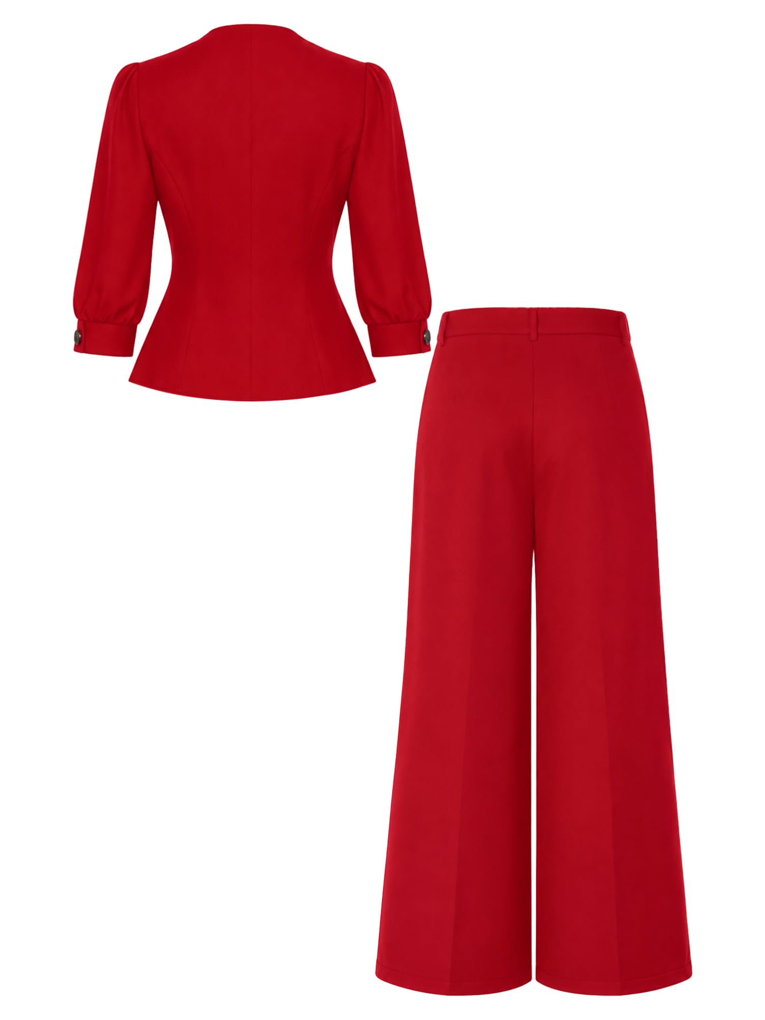 Donna Completo Elegante Tailleur Suit Formale Pantalone da Ufficio