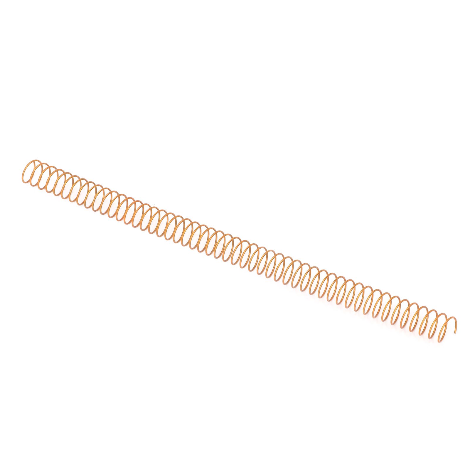 100 PCS Reliure Spirale 16mm |48 boucles 4:1 pour 140 feuilles |Bobines en spirale de fer robustes pour rapports/présentations/bureau |Lettre de 5/8 pouces de diamètre (Gold)
