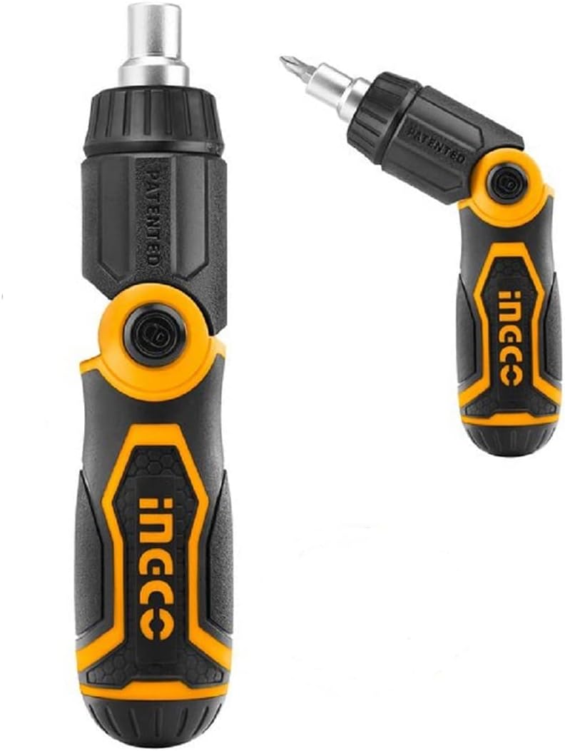 13 IN 1 Ratchet Screwdriver Set, INGCO Style Ratchet Handle Folding Handle, High Auality Ratchet 12 Pcs 6.35 * 25 mm Screwdriver Bits