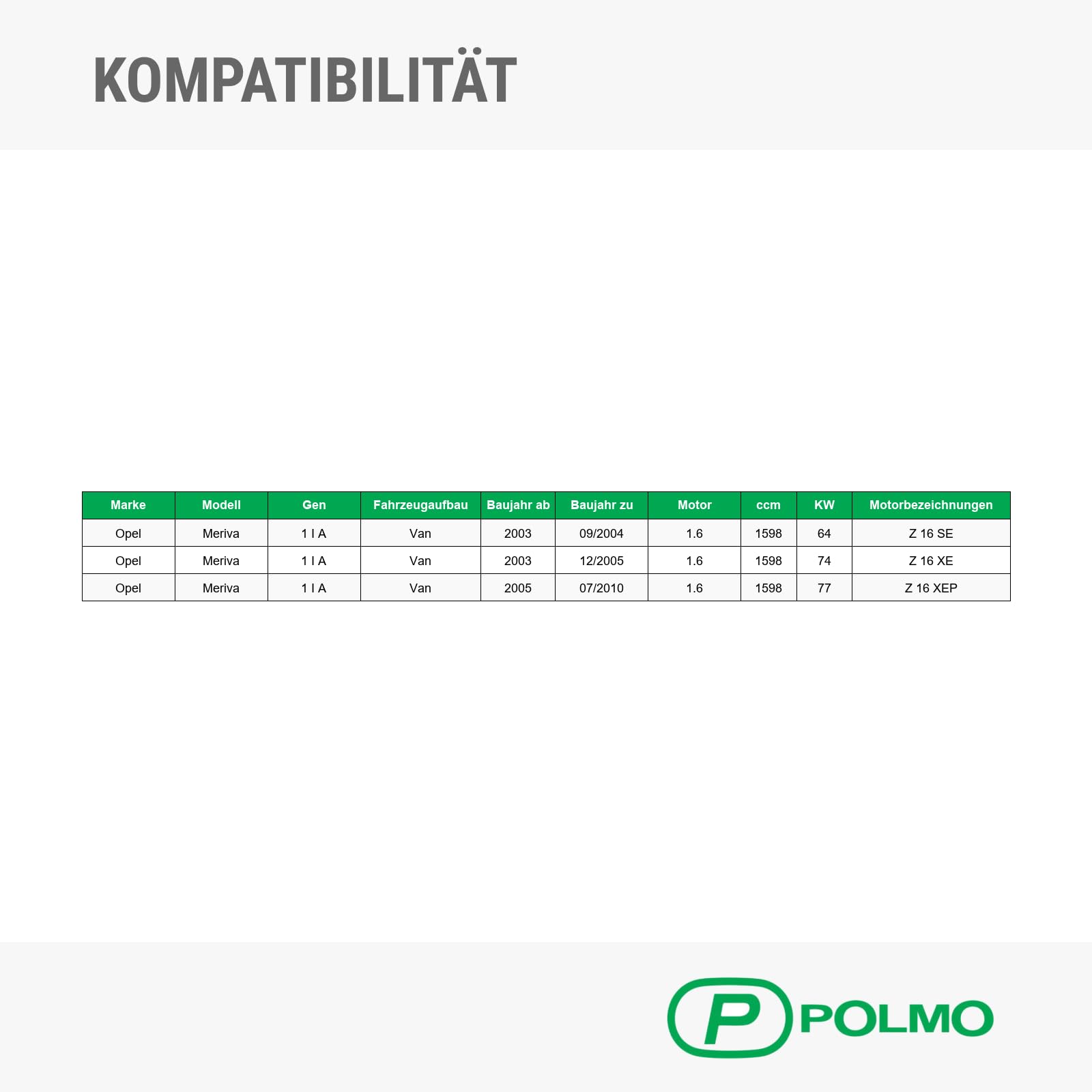 POLMOstrow Auspuff Endtopf für Opel Meriva 1 I A 1.6 Van 2003-07.2010