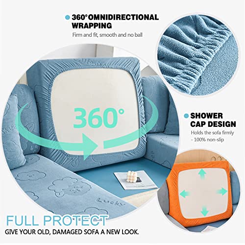 Housse de coussin de canapé extensible amovible protection individuelle salon