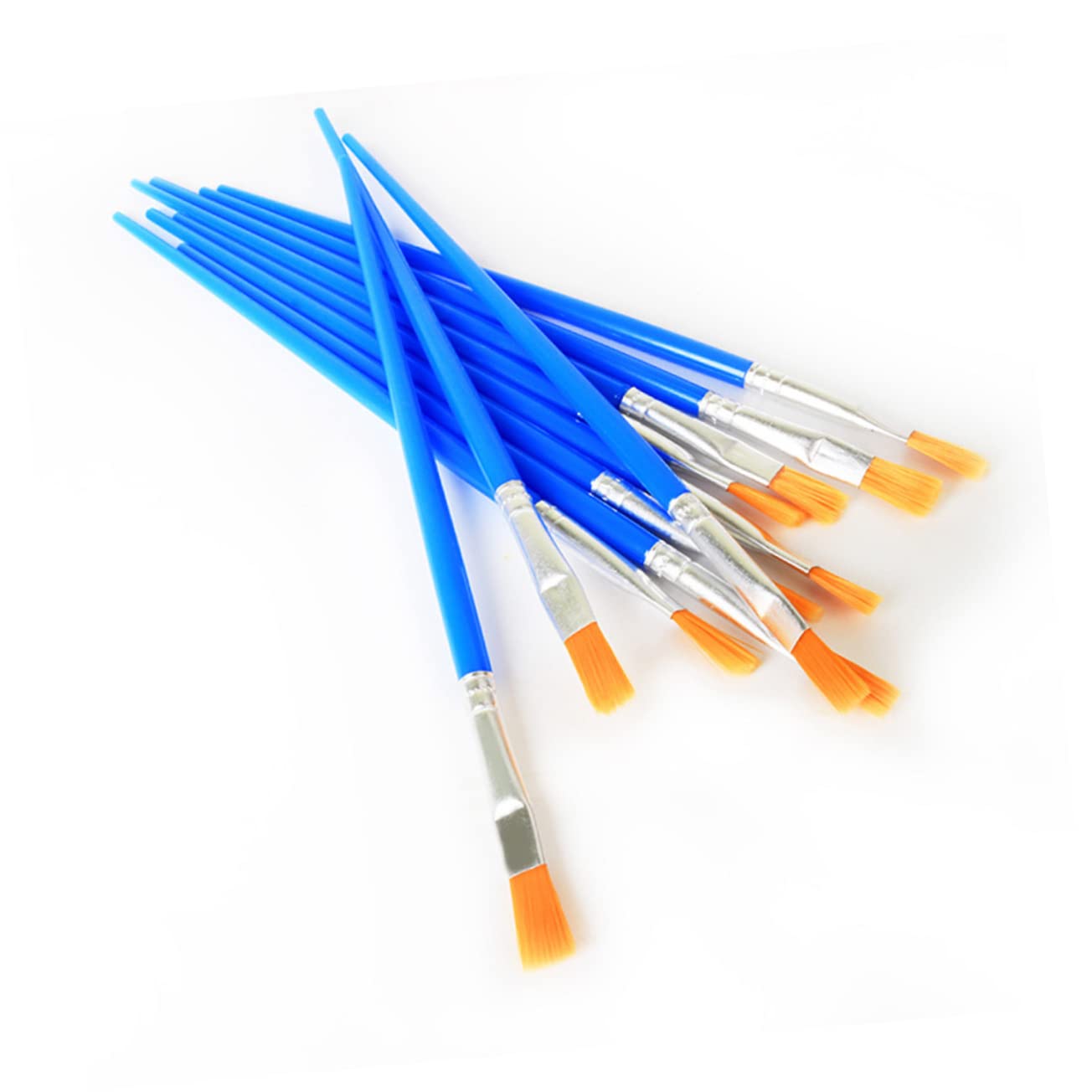 Set Pennelli per Pittura 100 Pezzi in Nylon e Plastica Pennelli Leggeri per Pittura a Olio e Arte Artigianale su Tela e Acquerello