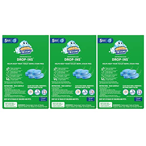 image for Scrubbing Bubbles Continuous Clean Drop-Ins Toilet Cleaner Tablet, Rep