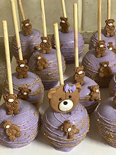 Bear Silicone Molds,Bows Silicone Fondant Mold,Rose Flower Fondant Mold Chocolate Molds For Baby Shower Birthday Wedding Party Diy Cake Decorating Mold (Pink) #TOP2