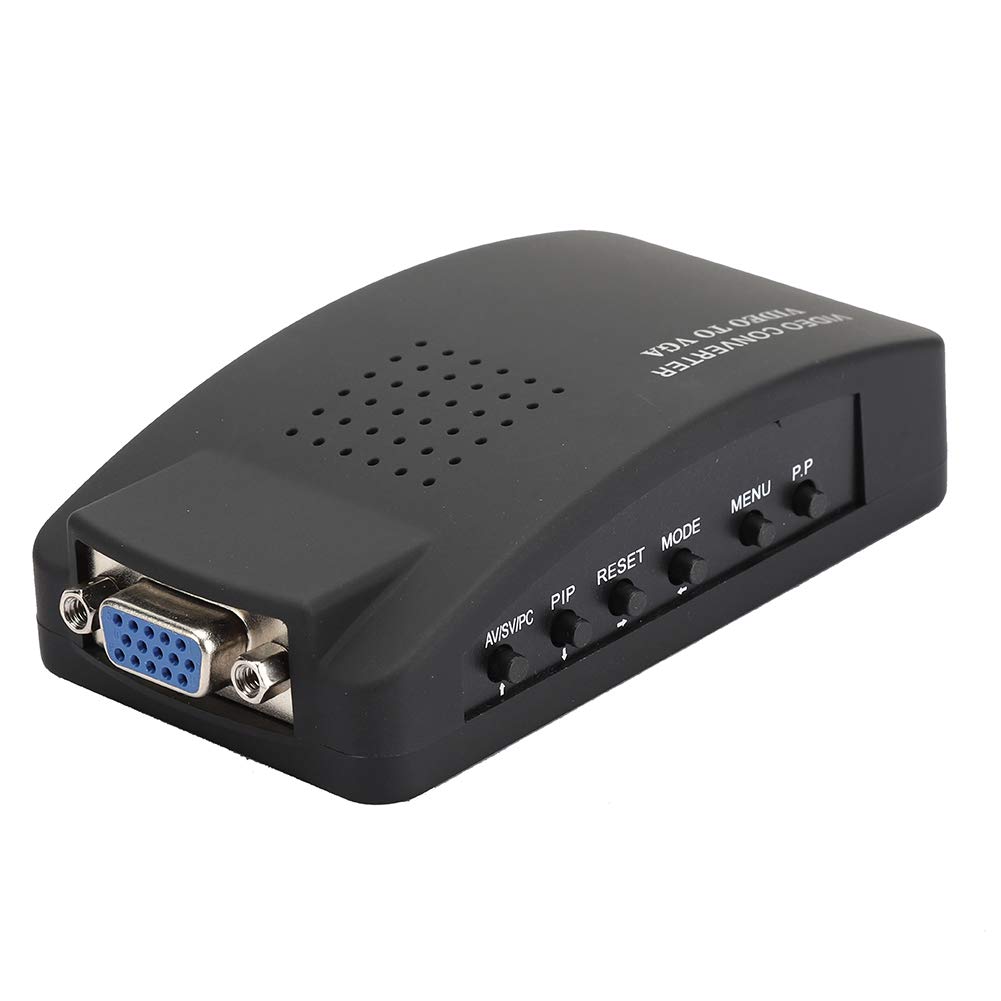 PUSOKEI BNC to HDMI Converter, BNC to VGA Video Converter for Computer PC Monitor EU Plug, BNC S-Video to VGA HD Converter Adapter, Plug & Play