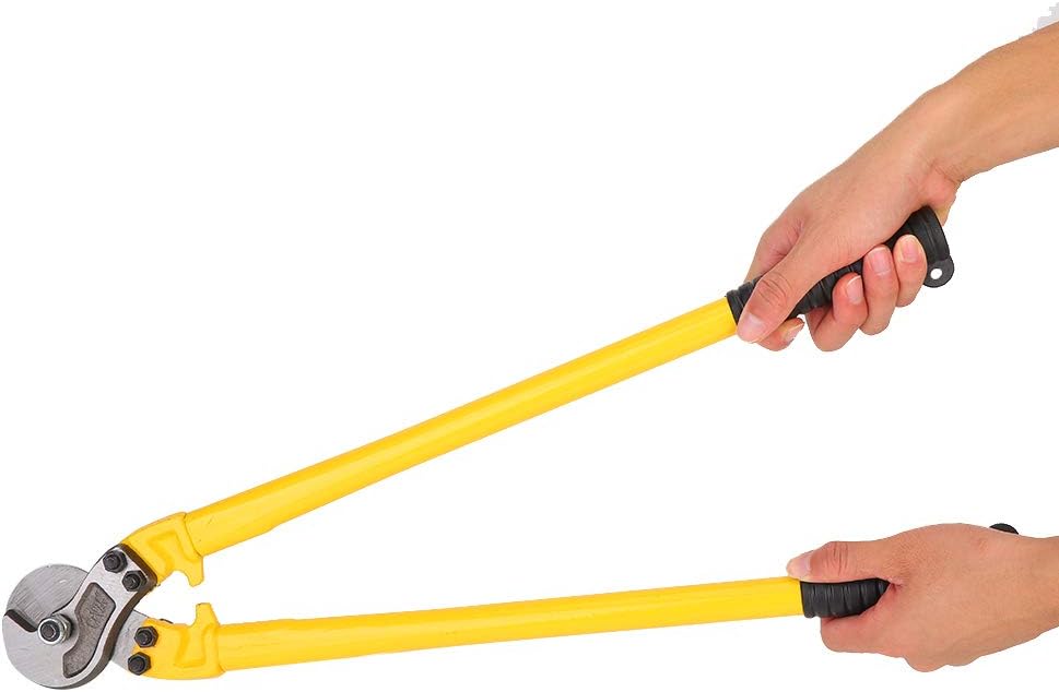 24 Inch Cable Shear Pliers Carbon Steel Wire Cutter Tool for Shearing Steel Wire Ropes, Copper Cables (rope cutter)