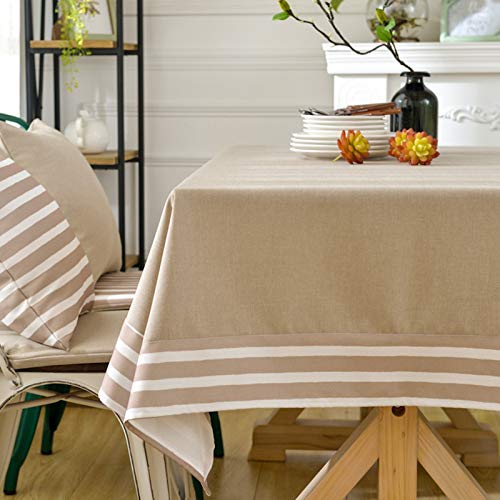 Nappe polyester 130x180cm beige, toile de fond et couverture de table moderne - 3