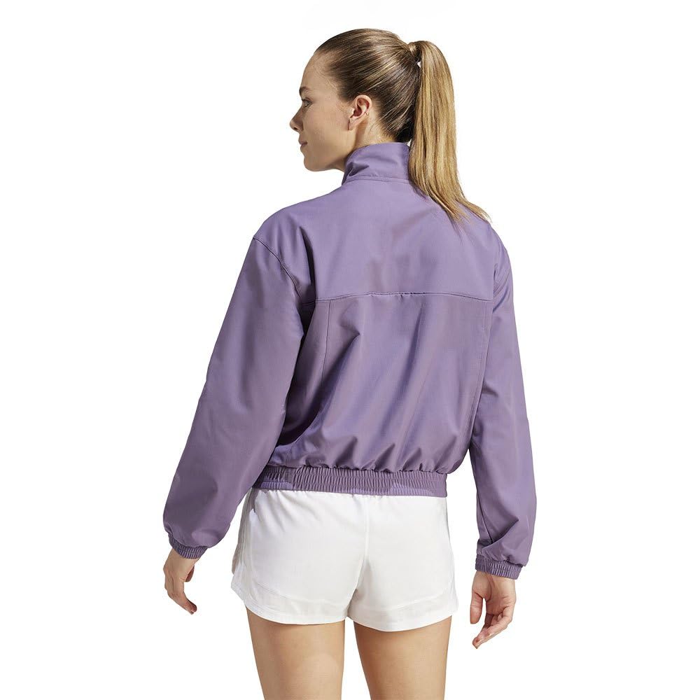 Adidas Aeroready Train Essentials Woven Quarter-Zip Track Jacket Top Mujer