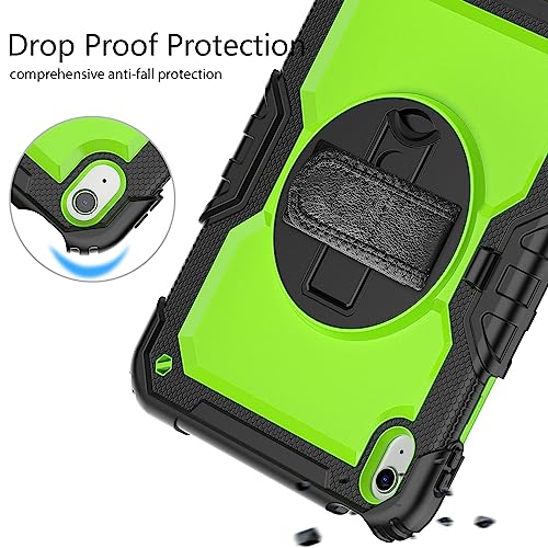 SIBEITU Case Compatible with ipad 10th Generation10.9'', ipad 10 Case with Screen Protector and Pencil Holder Full-Body Drop Protection, 360° Rotate Hand Shoulder Strap 2022