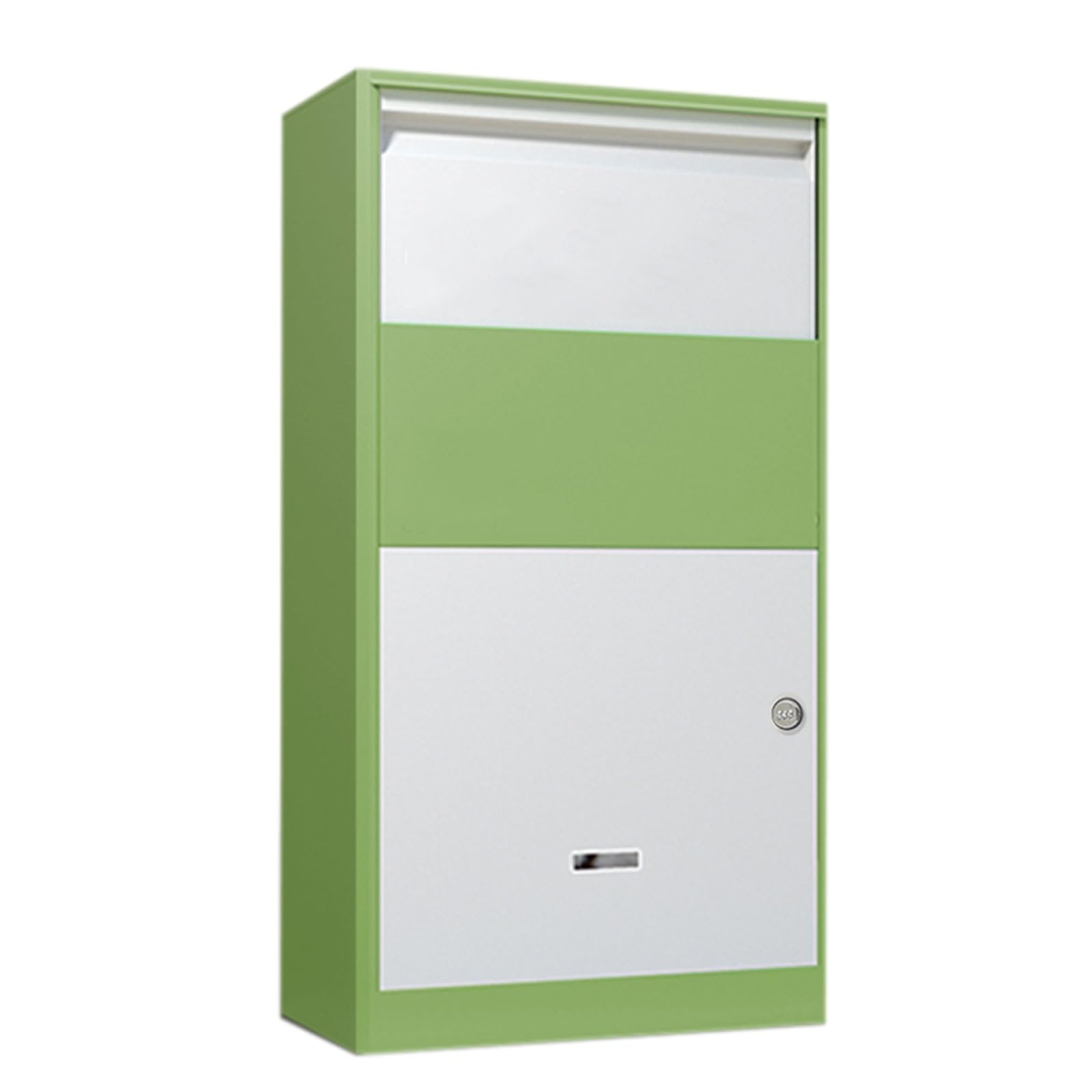 NQNFWCRJ Metal Mailbox with Combination Lock, Standing Outdoor Mailboxes, Waterproof, Home Mailboxes with Shockproof Foam Padding Inside