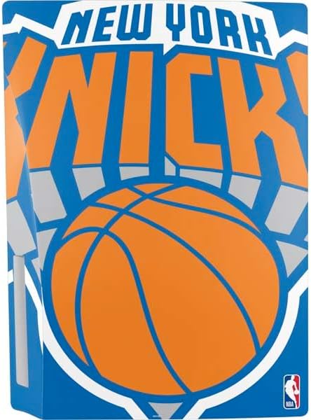 Skinit Decal Gaming Skin Compatible with PS5 Bundle - Officially Licensed NBA New York Knicks Large Logo Design