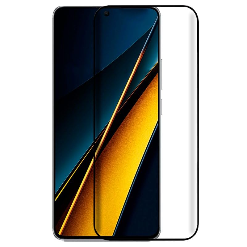 Cool Tempered Glass Screen Protector for Xiaomi Poco X6 Pro 5G (FULL 3D), transparent