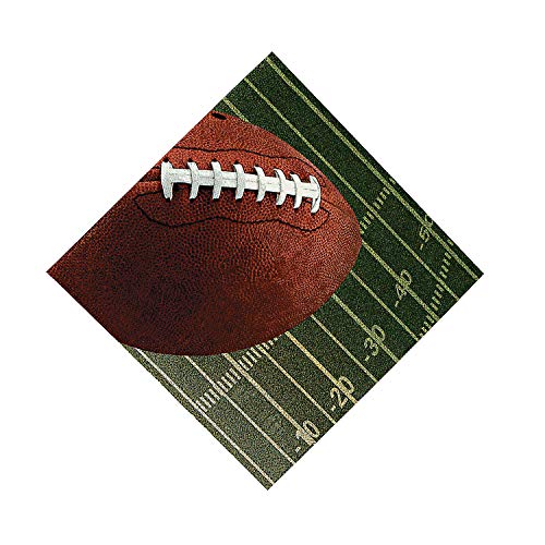FOOTBALL LUNCHEON NAPKINS (16PC) - Party Supplies - 16 Pieces