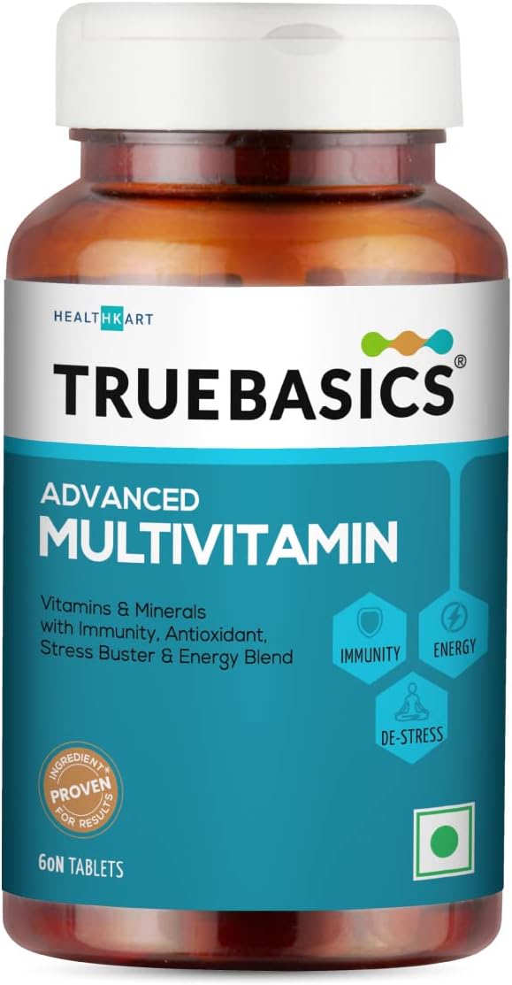 Advanced Multivitamin For Men & Women (60 Tablets) | With Clinically Researched Ingredients & Herbal Extracts | For Immunity, Energy & Stress-Relief