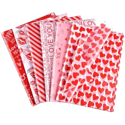 NEBURORA 72 Sheets Valentine's Day Tissue Paper Cover
