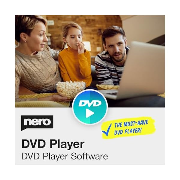 Nero DVD Player Software | DVD Media Playback | Playing DVDs | Windows 11/10 | 1 PC (Unlimited (Lifetime License))