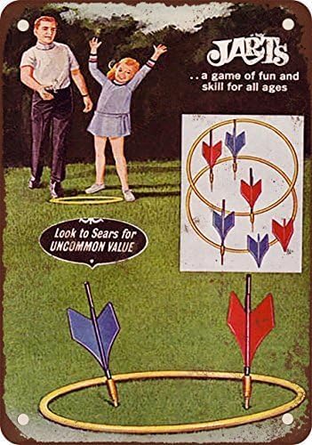 1969 Jarts Lawn Darts Game Vintage Look Reproduction Metal metal tin sign 8x12 inches TinSignEUa40022