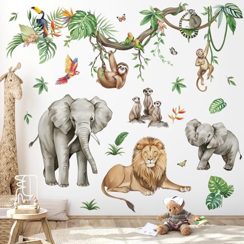 Vinilos Decorativos Animales Jungla 30x90 cm miniatura 2