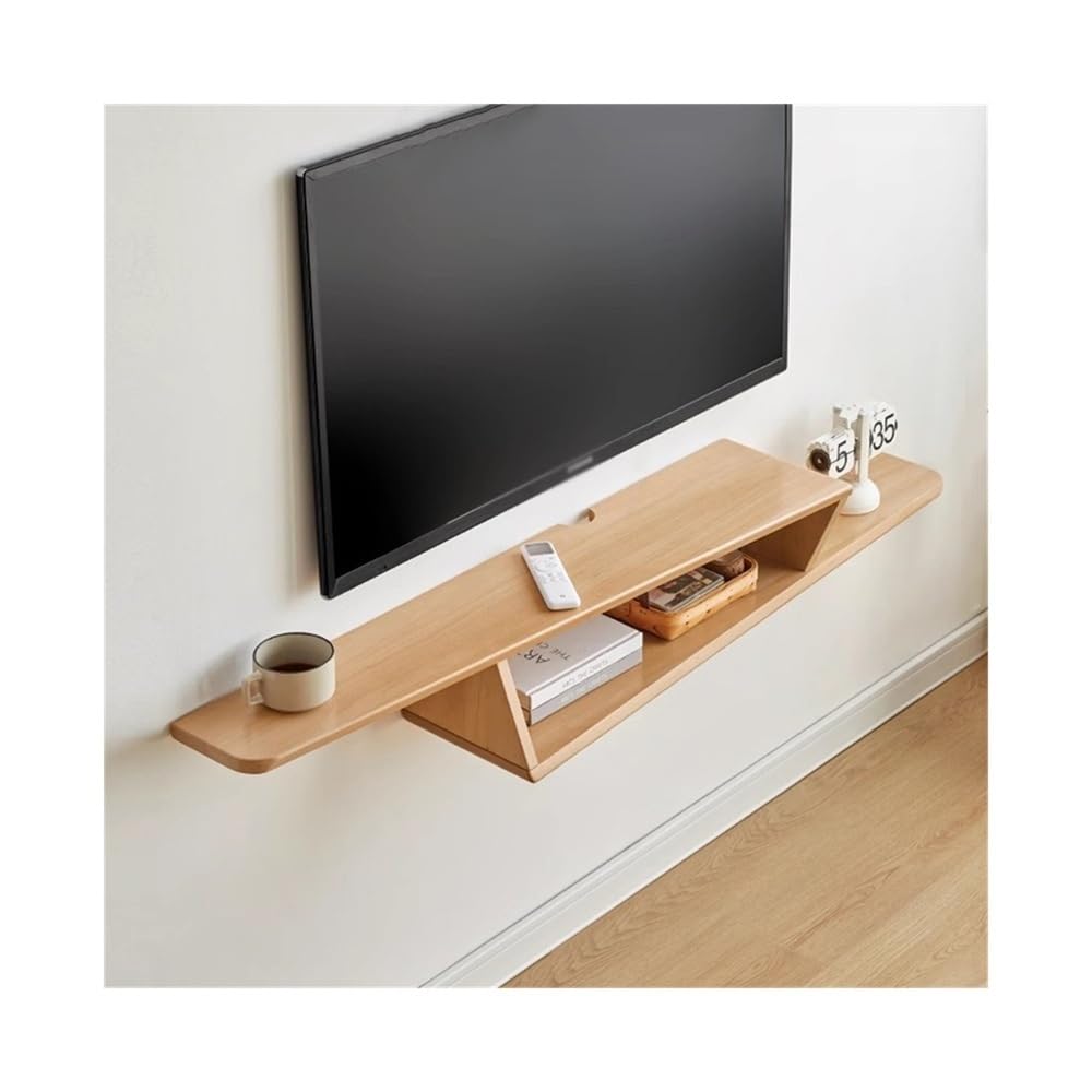 Consola de televisión Mueble de TV Flotante for Almacenamiento Debajo del televisor, Unidad Pared Moderna 59,0", Consola Entretenimiento Roble, Estante for Sala Estar y Dormitorio