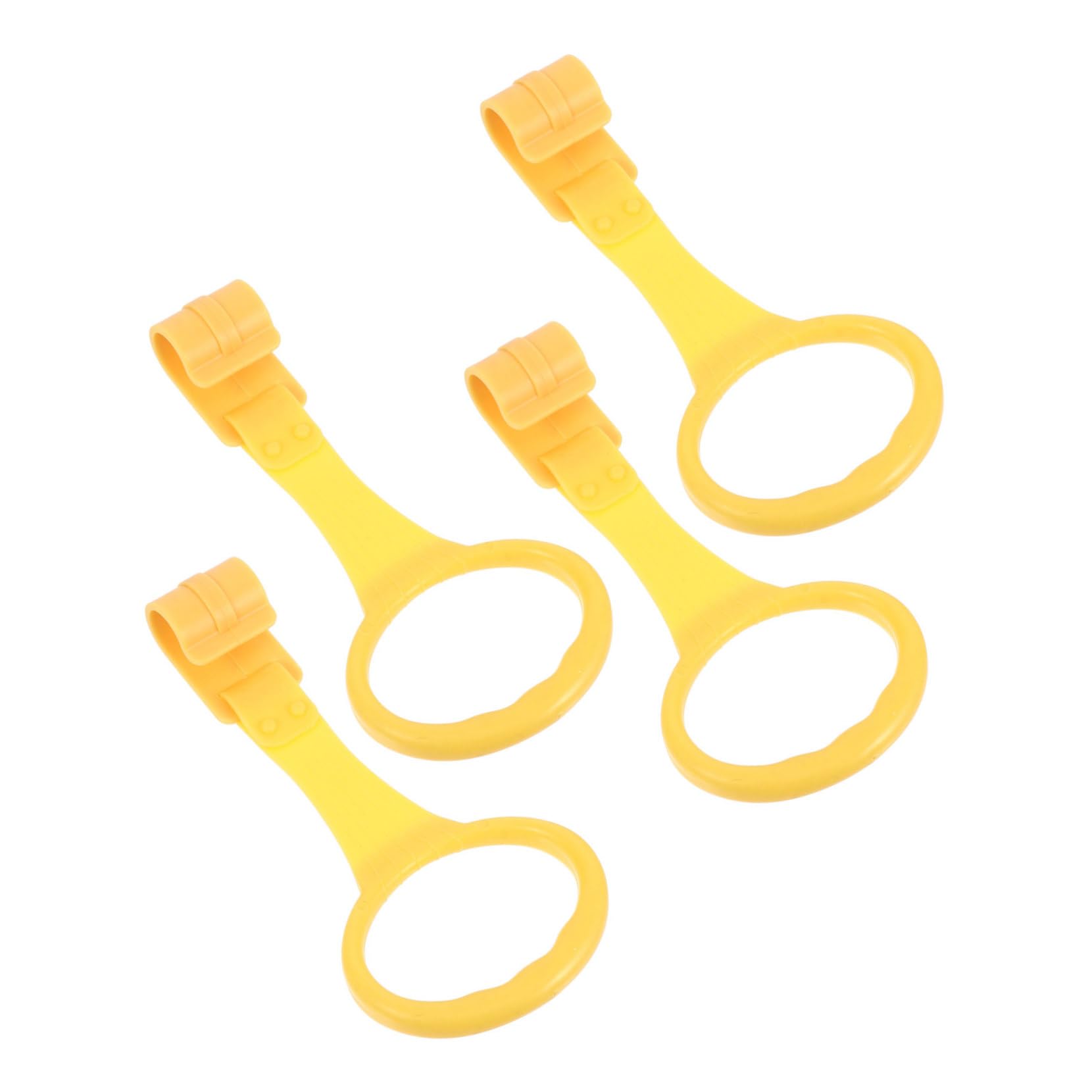 ibasenice 4pcs Baby Pull up Rings for Playpen Safe Sturdy Learning Stand Playpen Mat Random