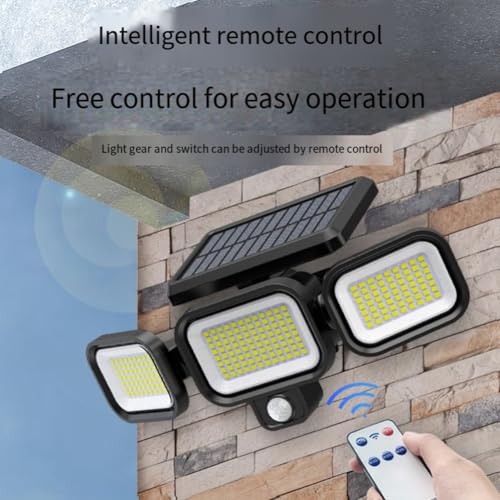 Éclairage de sécurité solaire 222LED étanche pour mur extérieur et terrasse - 8