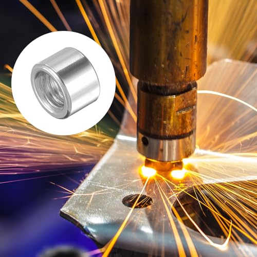 METALLIXITY Schweißmutter (M8x12mmx8mm) 20 Stück, Edelstahl-Einschweißbarer Kraftstofftank-Anschluss - für Komponentenwartung, Einschweiß-Adapter
