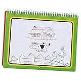 Naroote Wasser-Zeichenbuch, Lustiges Tragbares Malspielzeug für, Hält die Hände Sauber und Reduziert den Papierverbrauch, für Frühes Lernen für (Dinosaurier)