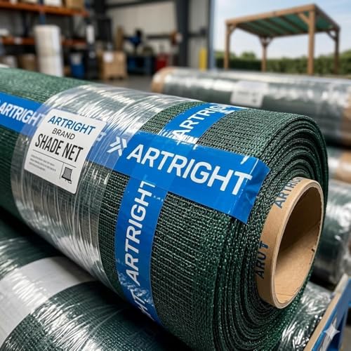 Image of Multipurpose Green Shade Net | UV-Stabilized Agro & Garden Net | Blocks 75% Sunlight (10 ft X 8 ft) (10x8 ft)