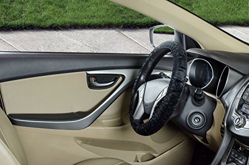 Custom Accessories 31100 Black Stretch-On Steering Wheel Cover #TOP1