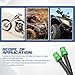 HEVLE 2PCS Breather Hose Gas Fuel Tank Cap, Motorcycle Gas Cap, CNC One Way Tank Valve Vent Tube with Aluminum Breather Valve, Car Accessories Fuel-Saving Breather Cap (Green)
