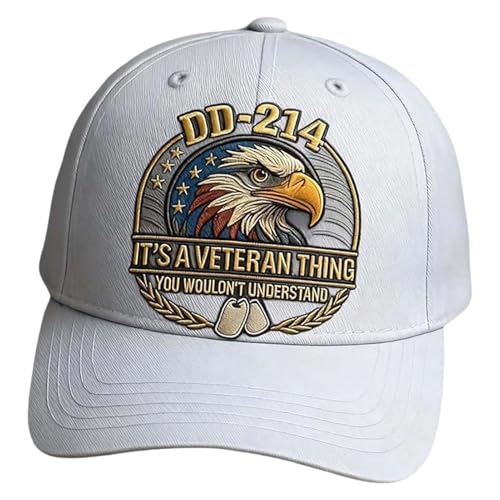 Genérico Gorro Veterano Águila,Unisex con Águila Bordada para Exteriores | Gorras Conmemorativas para Veteranos,para Cumpleaños Marina Halloween Playa Senderismo Trabajo Viajes Deportes