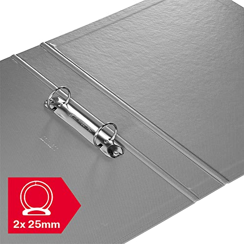 Rexel A4 Ring Binder, Black, 25 mm 2 O-Ring Diameter, Budget, Pack of 10, 13422BK - Image 3