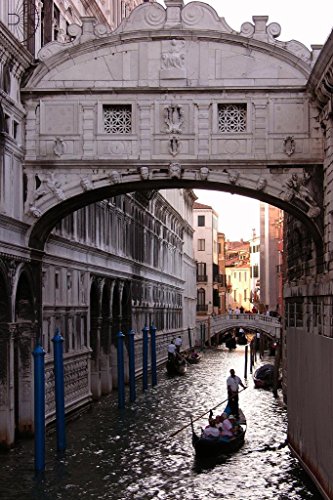 Gondola Under Bridge Of Sighs Venice Italy Photo Photograph Cool Wall Decor Art Print Poster 24X36 #TOP8