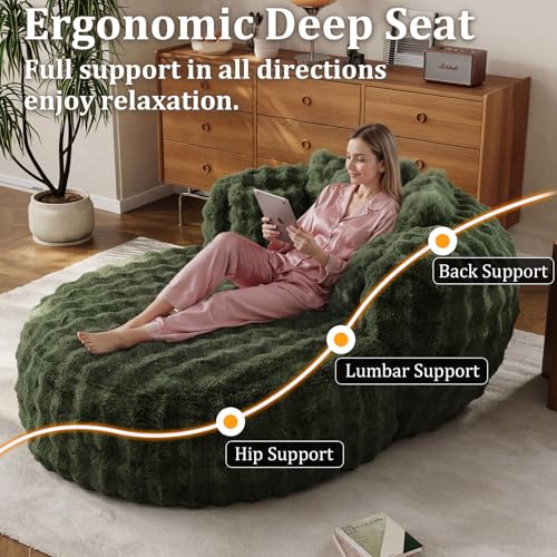 Sillón Chaise Plegable Peluche Verde miniatura 4
