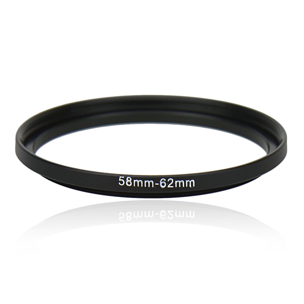 Kiwifotos SU 58-62MM 58mm-62mm Step-up Adapter Ring for Lenses 58mm Lens to 62mm Filter, Hood, Lens Converter and Other Accessories