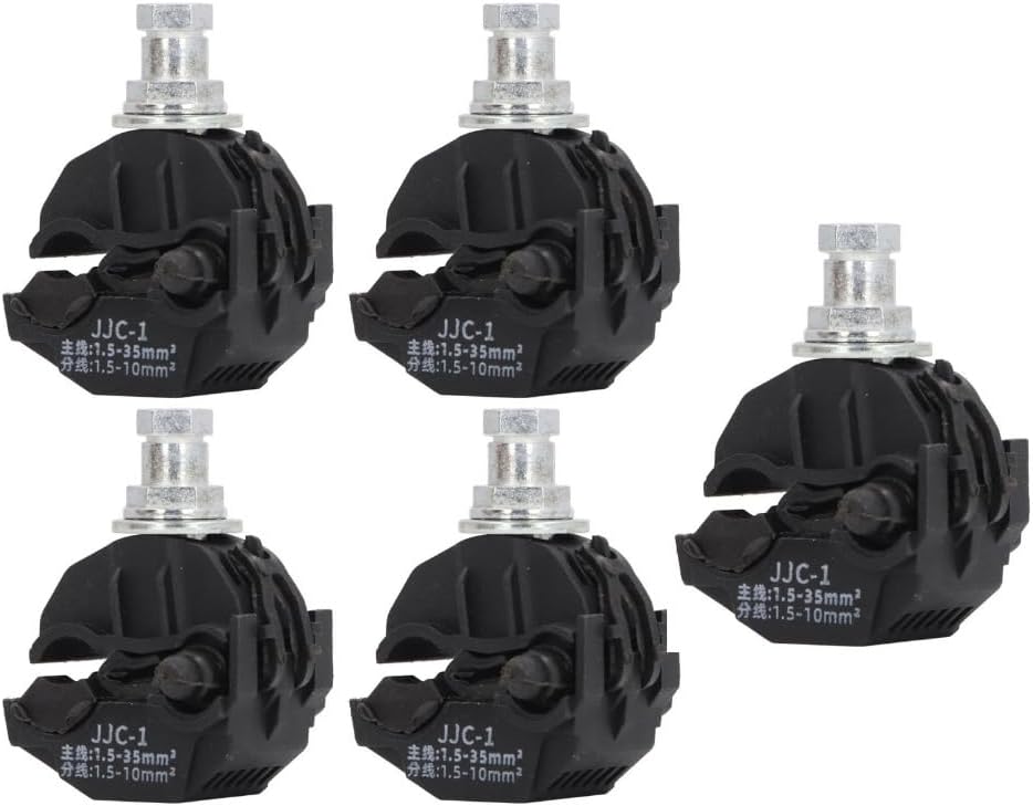 5 Pcs Insulation Piercing Connector 1KV No Peeling Piercing Clamp High Low Voltage Cable Splitter JJC-1