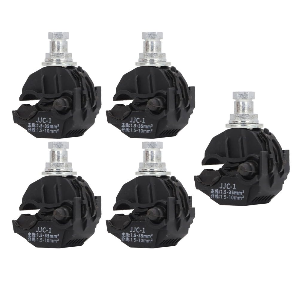 5 Pcs Insulation Piercing Connector 1KV No Peeling Piercing Clamp High Low Voltage Cable Splitter JJC-1
