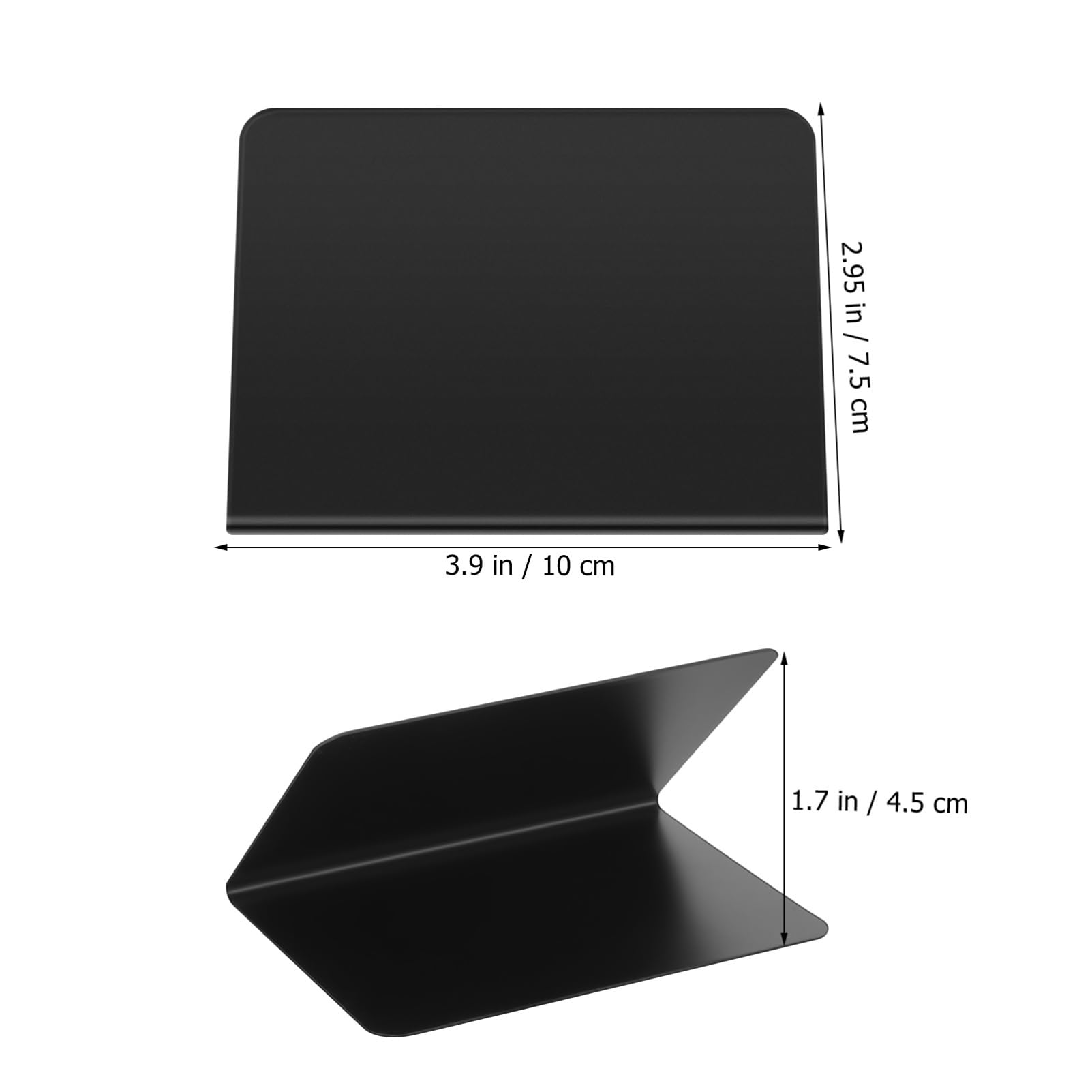 Mini Letreros de Pizarra para Comida Negros en Pvc, 40 Piezas | Formato en V, para Restaurante y Fiestas, Uso en Buffet, Diseño Portátil