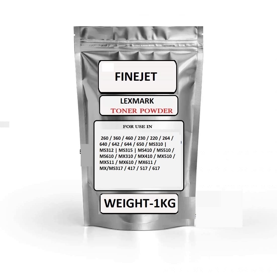 WE TECH Ms310 Toner Powder Compatible with Lexmark Ms310D, Ms310Dn, Ms312Dn, Ms315Dn, Ms410D, Ms410Dn, Ms415Dn, Ms510Dn, Ms610De, Ms610Dn, Ms610Dte, Ms610Dtn(POWDER-1KG)