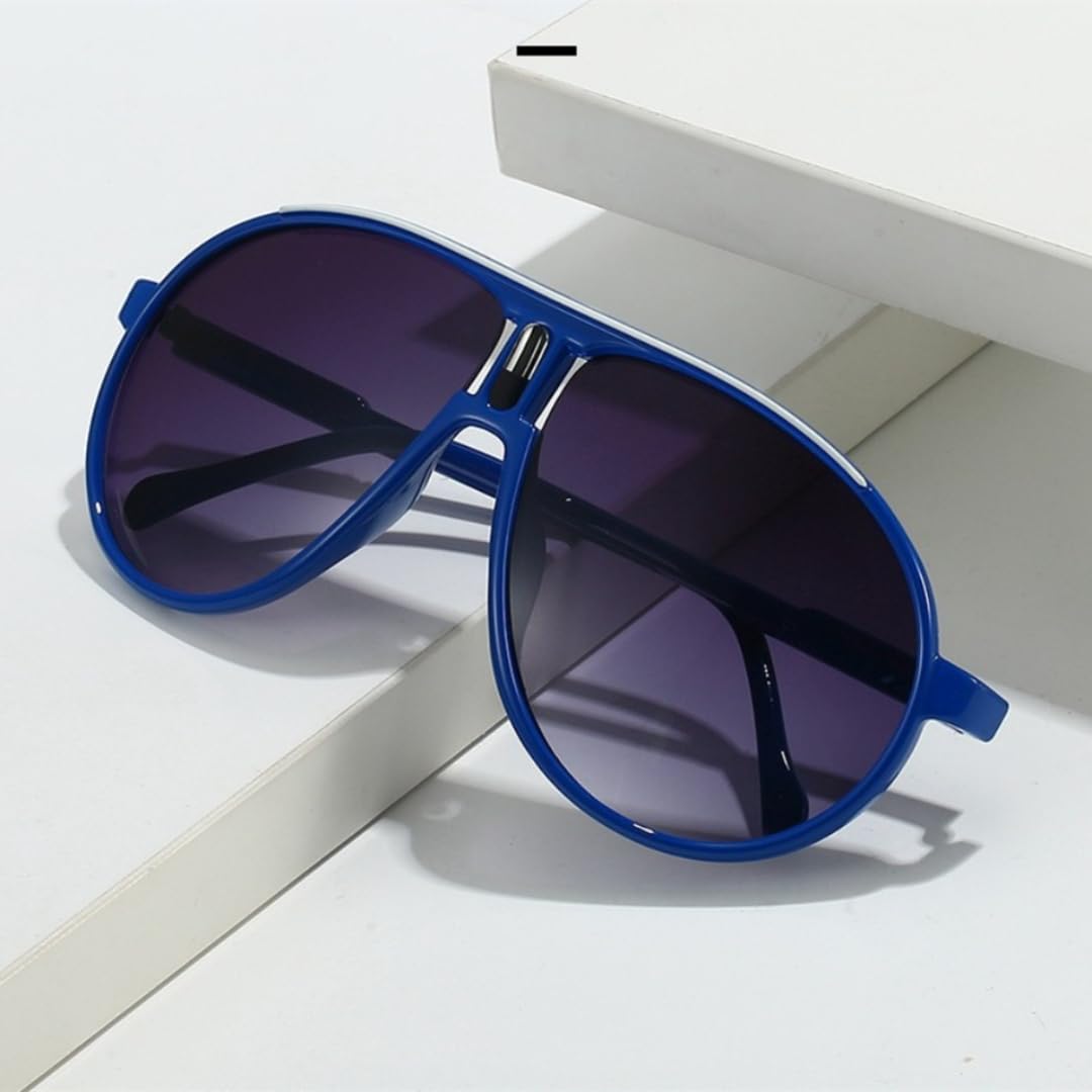 Occhiali da sole da uomo retrò alla moda, sportivi, all'aperto, ultraleggeri, UV400, di lusso, da donna