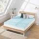 Best Price Mattress Matratzenauflage aus Memory-Schaum in Eierkiste, 10,2 cm, mit kühlendem Gel-Aufguss, CertiPUR-US-Zertifiziert, Queen Hellblau