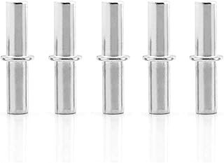 Gasea 100pcs Nickelé Ø5mm Taquets Pour Étagères Support d'Étagère Métallique Goujons de Support d'Étagère, Broches à Chevilles Pour Armoires de Cuisine|M5 x 25MM