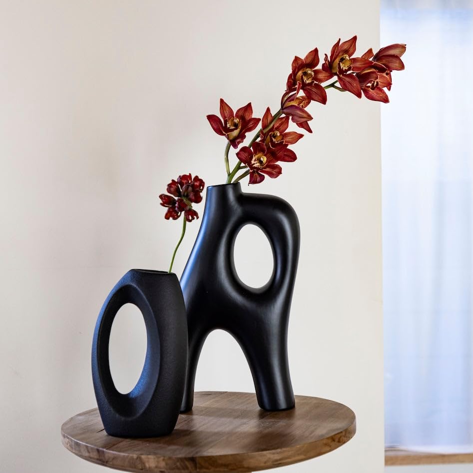 Amazon.co.jp: PATINA 陶器 フラワーベース オブジェ 高さ26cm Vase 