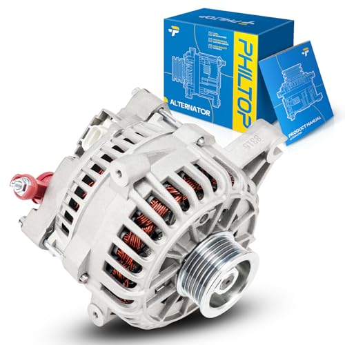 Image of PHILTOP New Alternator Compatible With 135 Amp For:, 2003-2011 Town Car, 2003-2008 Crown Victoria, 2005-2008 Grand Marquis(To 07 /21 /08)(135 Amp) 8315N 12V CW 6-Groove Pulley