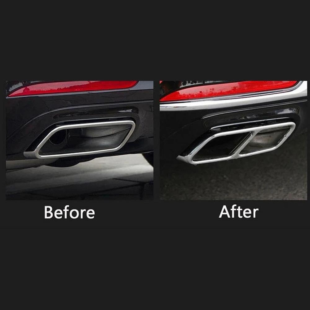 Auspuffblenden Edelstahl - Für Mercedes GL X166 S-Klasse W222 R-Klasse W251