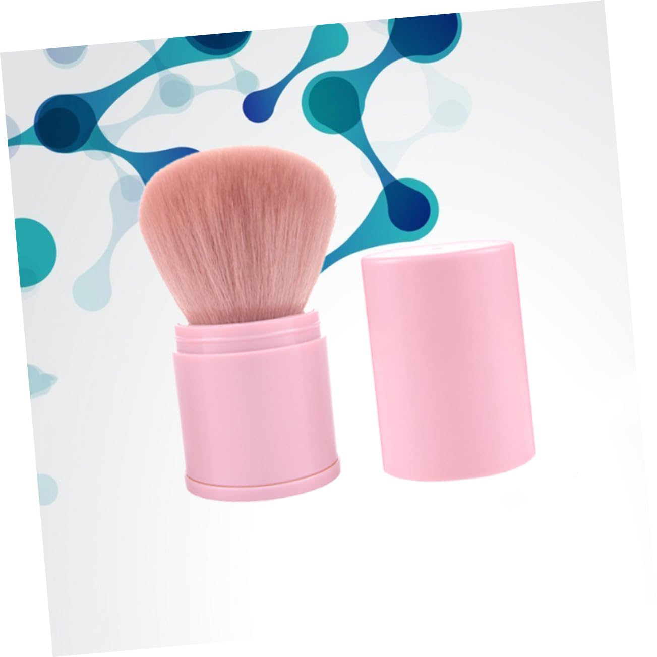 PACKOVE Flexible Pink Loose Powder Brushes Soft Makeup Applicators for Even Cosmetic Application Washable Reusable Cute Design for All Makeup Enthusiasts