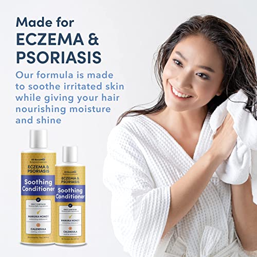 Ad Rescuewear - Bodycare Essentials Soothing Conditioner - For Eczema And Psoriasis - With Manuka Honey, Shea, And Calendula - Fragrance Free - Made In The Usa - 8 Oz #TOP1