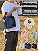 2023 New Women Large Capacity Multi-pocket Handbag, Multi-compartment Canvas Crossbody Shoulder Tote Bag For Travel Work.